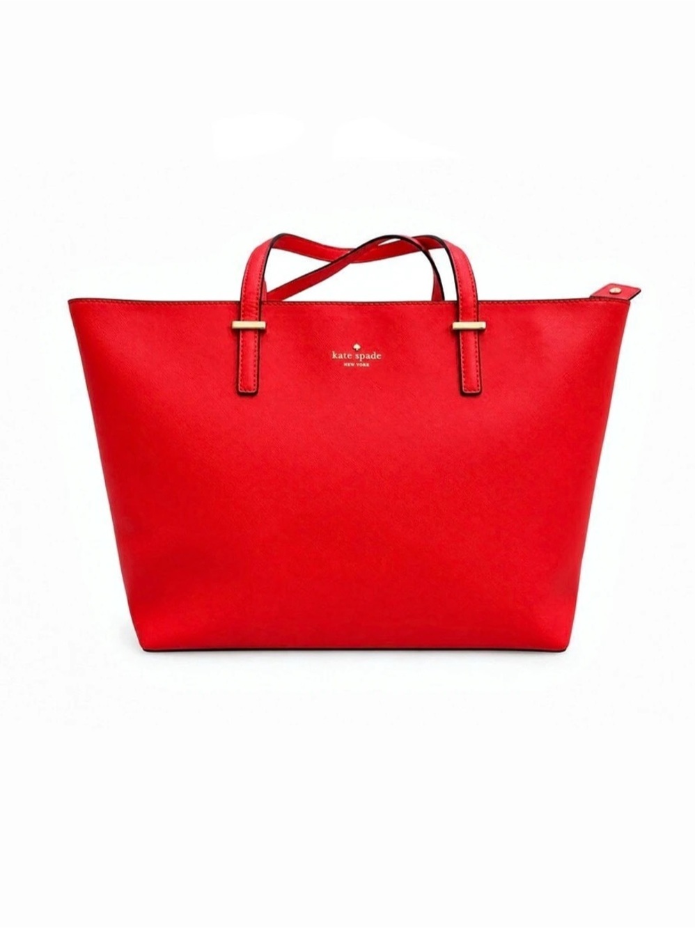 Kate Spade Cedar Street Harmony Tote Bag – Red Saffiano Leather